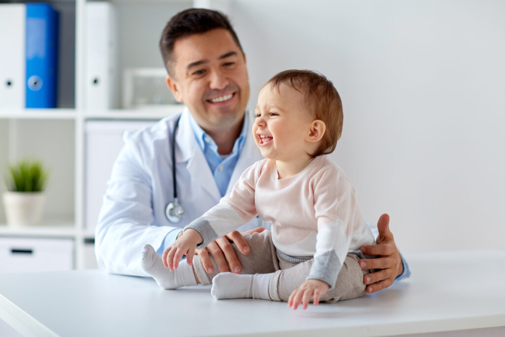 Medicine,,Healtcare,,Pediatry,And,People,Concept,-,Happy,Doctor,Or